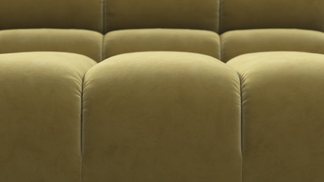 Tufty - Tufty Sectional, Small L, Left, Olive Gold Velvet