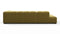 Tufty - Tufty Sectional, Small L, Left, Olive Gold Velvet