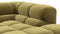 Tufty - Tufty Sectional, Small L, Right, Olive Gold Velvet