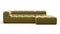 Tufty - Tufty Sectional, Small L, Right, Olive Gold Velvet