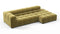Tufty - Tufty Sectional, Small L, Right, Olive Gold Velvet