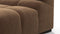 Tufty - Tufty Sectional, Small, Left Chaise, Mocha Velvet