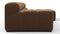 Tufty - Tufty Sectional, Small, Right Chaise, Mocha Velvet