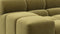 Tufty - Tufty Sectional, Small, Left Chaise, Olive Gold Velvet