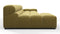 Tufty - Tufty Sectional, Small, Left Chaise, Olive Gold Velvet