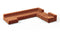 Tufty - Tufty Sectional, Extra Large Right Corner, Spice Velvet
