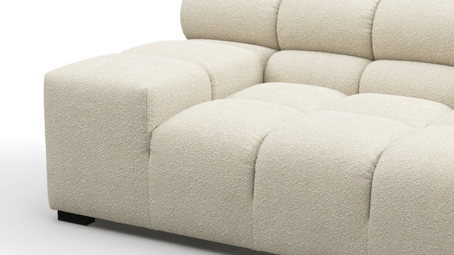 Tufty - Tufty Sectional, Extra Large Left Corner, Eggshell Boucle
