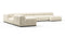 Tufty - Tufty Sectional, Extra Large Left Corner, Eggshell Boucle