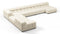 Tufty - Tufty Sectional, Extra Large Left Corner, Eggshell Boucle