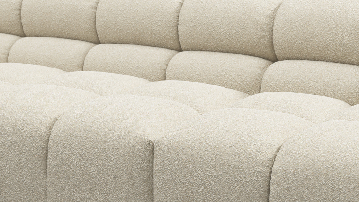 Tufty - Tufty Sectional, Extra Large Right Corner, Eggshell Boucle