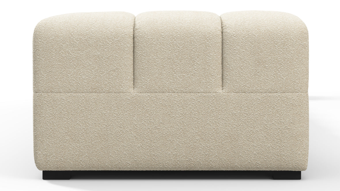 Tufty - Tufty Sectional, Extra Large Sofa, Eggshell Boucle