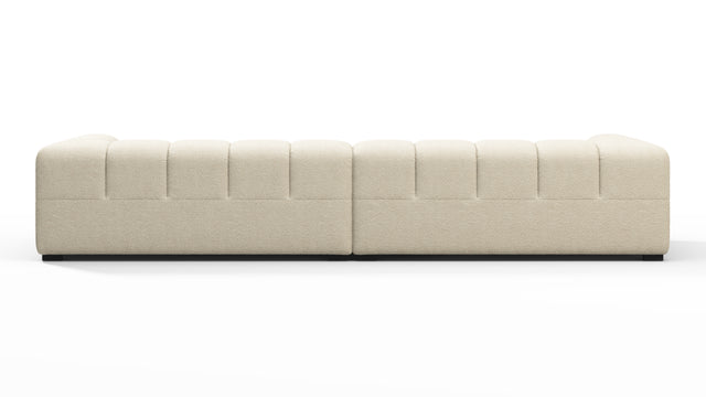 Tufty - Tufty Sectional, Extra Large Sofa, Eggshell Boucle