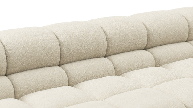 Tufty - Tufty Sectional, Large Left Corner, Eggshell Boucle