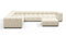 Tufty - Tufty Sectional, Large Left Corner, Eggshell Boucle