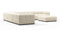 Tufty - Tufty Sectional, Large Left Corner, Eggshell Boucle
