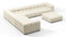 Tufty - Tufty Sectional, Large Left Corner, Eggshell Boucle