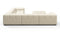 Tufty - Tufty Sectional, Large Left Corner, Eggshell Boucle