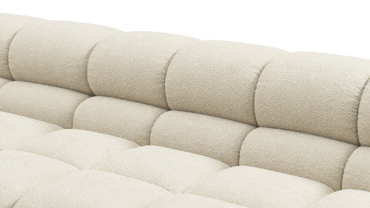 Tufty - Tufty Sectional, Large Right Corner, Eggshell Boucle