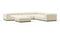 Tufty - Tufty Sectional, Large Right Corner, Eggshell Boucle