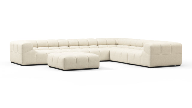 Tufty - Tufty Sectional, Large Right Corner, Eggshell Boucle