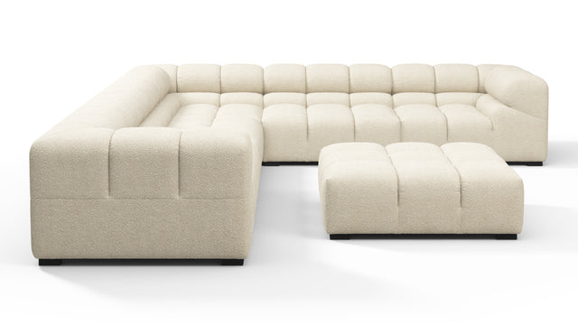 Tufty - Tufty Sectional, Large Right Corner, Eggshell Boucle