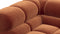 Tufty - Tufty Sectional, Large, Right Chaise, Spice Velvet