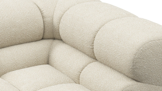 Tufty - Tufty Sectional, Large, Left Chaise, Eggshell Boucle