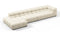 Tufty - Tufty Sectional, Large, Left Chaise, Eggshell Boucle