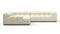 Tufty - Tufty Sectional, Left Corner, Eggshell Boucle
