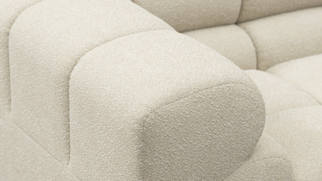 Tufty - Tufty Sectional, Right Corner, Eggshell Boucle