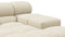 Tufty - Tufty Sectional, Right Corner, Eggshell Boucle