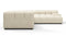 Tufty - Tufty Sectional, Right Corner, Eggshell Boucle