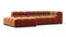Tufty - Tufty Sectional, Small L, Left, Spice Velvet