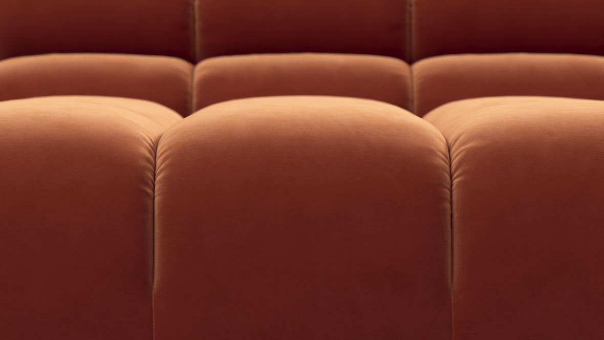 Tufty - Tufty Sectional, Small L, Right, Spice Velvet