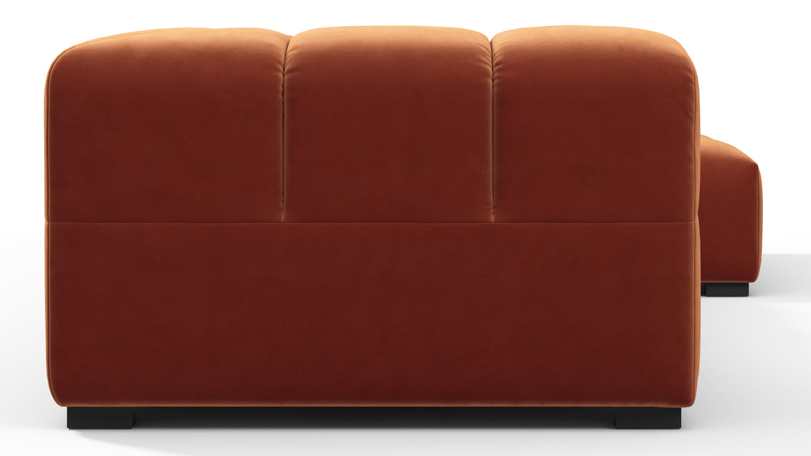 Tufty - Tufty Sectional, Small L, Right, Spice Velvet