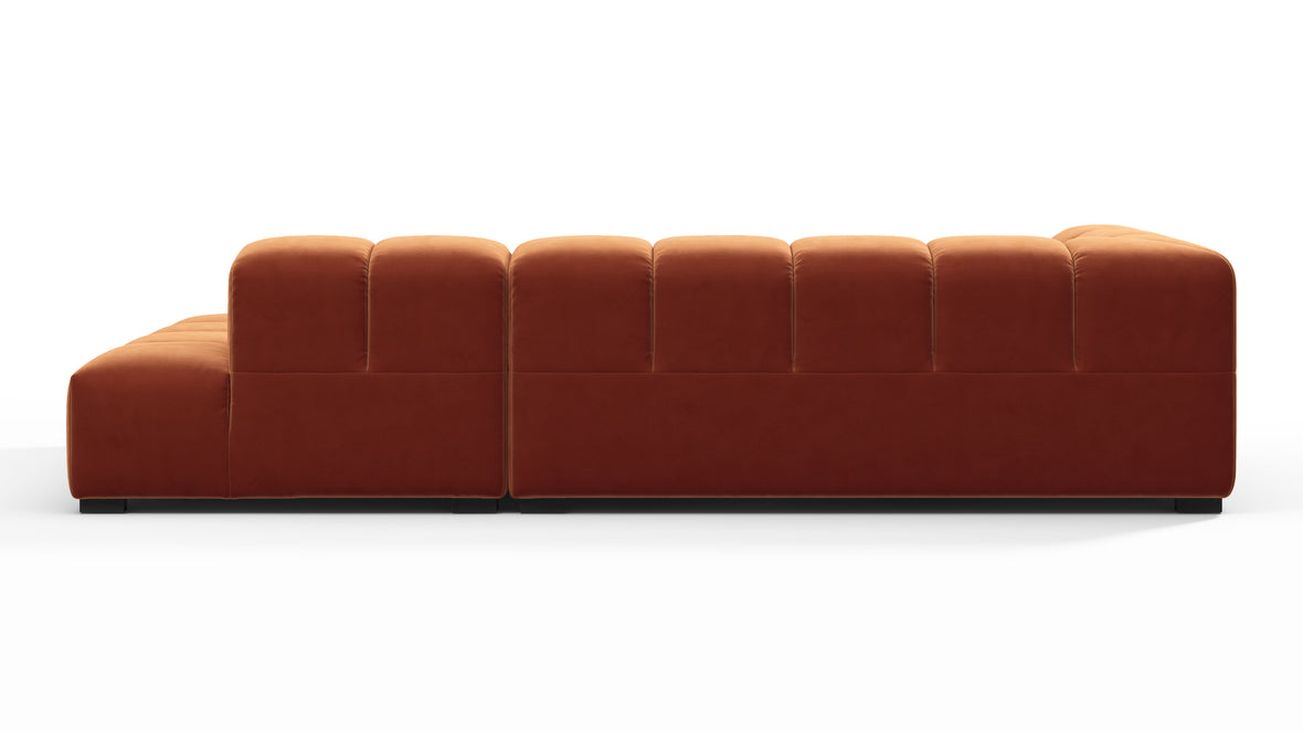 Tufty - Tufty Sectional, Small L, Right, Spice Velvet