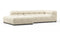 Tufty - Tufty Sectional, Small L, Left, Eggshell Boucle