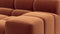 Tufty - Tufty Sectional, Small, Right Chaise, Spice Velvet