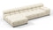 Tufty - Tufty Sectional, Small, Left Chaise, Eggshell Boucle