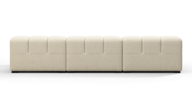 Tufty - Tufty Sectional, Small, Right Chaise, Eggshell Boucle