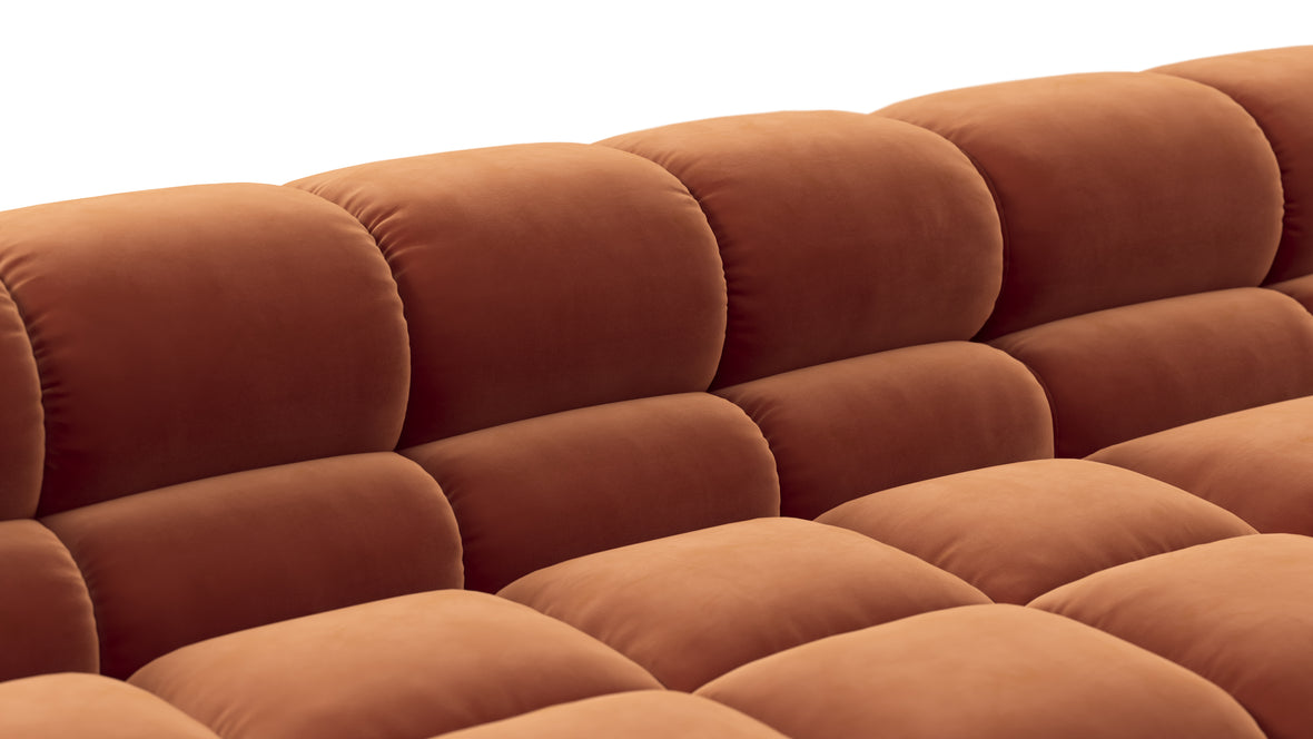 Tufty - Tufty Sectional, U Shape, Spice Velvet