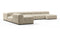 Tufty - Tufty Sectional, Extra Large Left Corner, Beige Gray Chenille