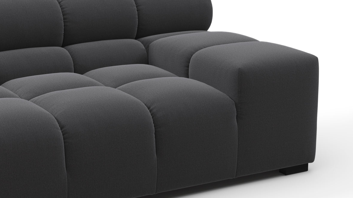 Tufty - Tufty Sectional, Extra Large Sofa, Ink Brushed Weave