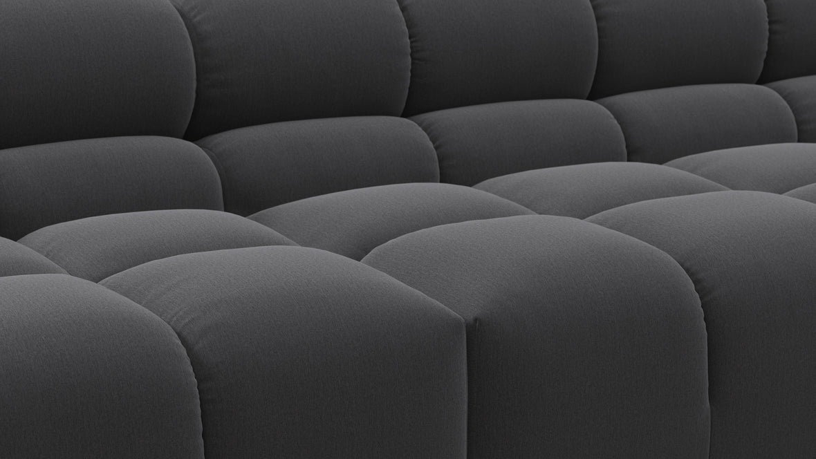 Tufty - Tufty Sectional, Extra Large Sofa, Ink Brushed Weave