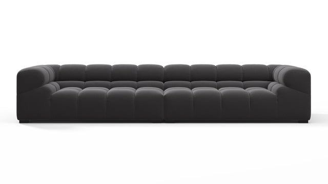 Tufty - Tufty Sectional, Extra Large Sofa, Ink Brushed Weave