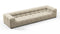 Tufty - Tufty Sectional, Extra Large Sofa, Beige Gray Chenille