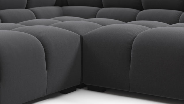 Tufty - Tufty Sectional, Large Left Corner, Ink Brushed Weave