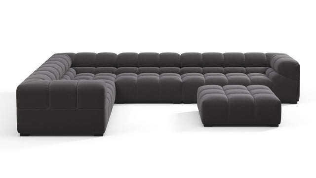 Tufty - Tufty Sectional, Large Left Corner, Ink Brushed Weave
