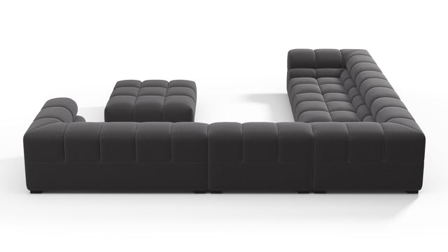 Tufty - Tufty Sectional, Large Left Corner, Ink Brushed Weave