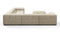 Tufty - Tufty Sectional, Large Left Corner, Beige Gray Chenille